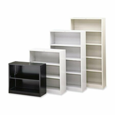 CONVENIENCE CONCEPTS 2 Shelf Metal Bookcase- 34-.50in.Wx12-.63in.Dx29in.H- Light Gray HI2489922
